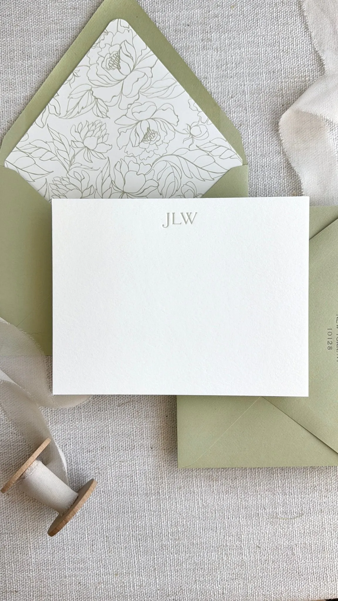 Chic Monogram - Letterpress Stationery