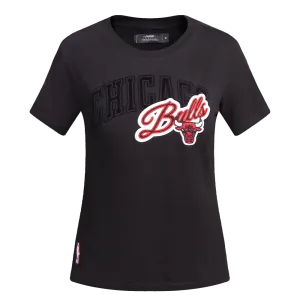 CHICAGO BULLS SCRIPT SJ SLIM FIT TEE (BLACK)