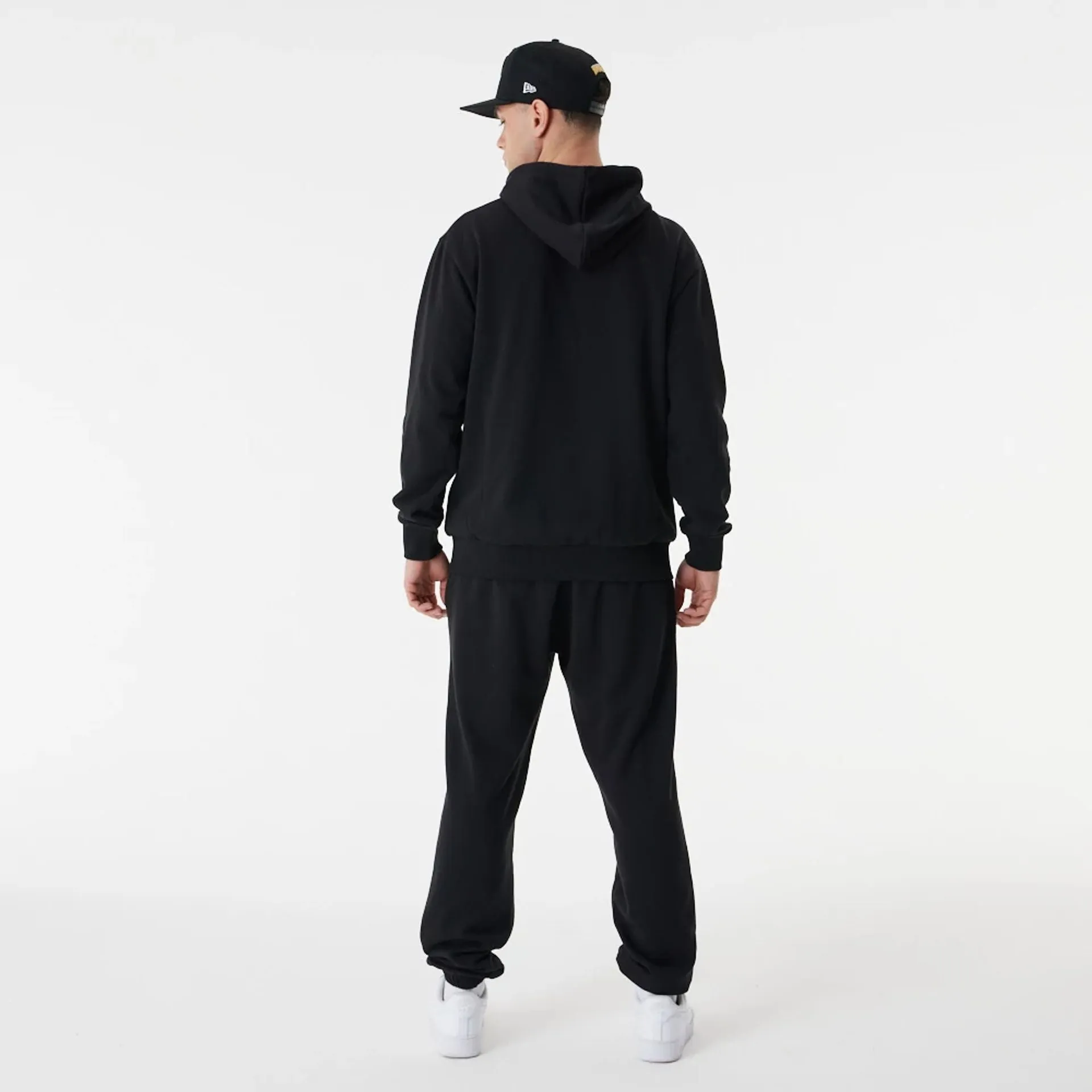 Chicago Bulls Team Script Black Oversized Hoodie