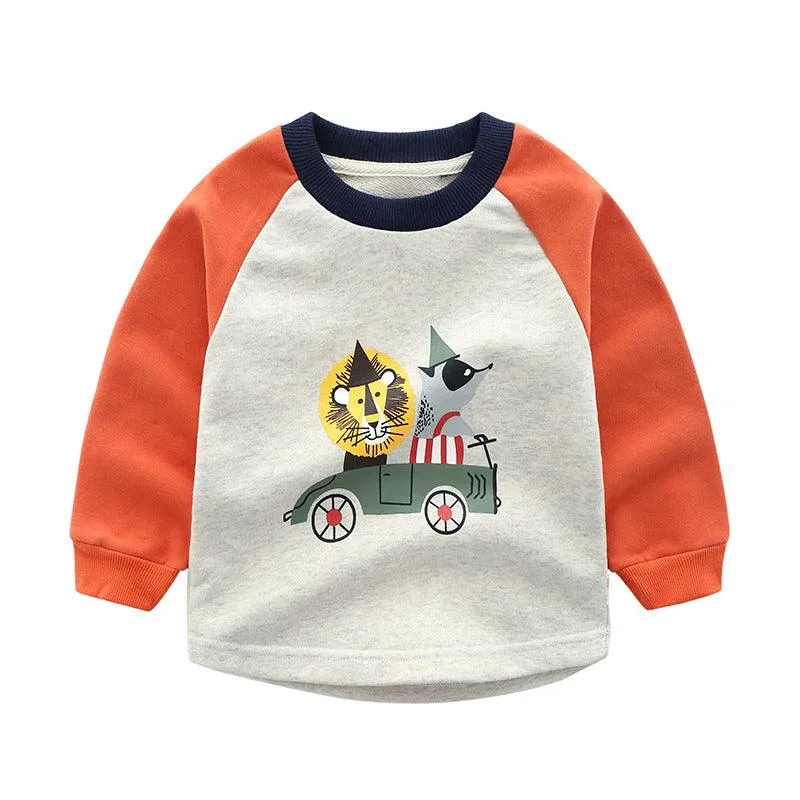 Children's Thickened A Cotton T-shirt Cartoon Top