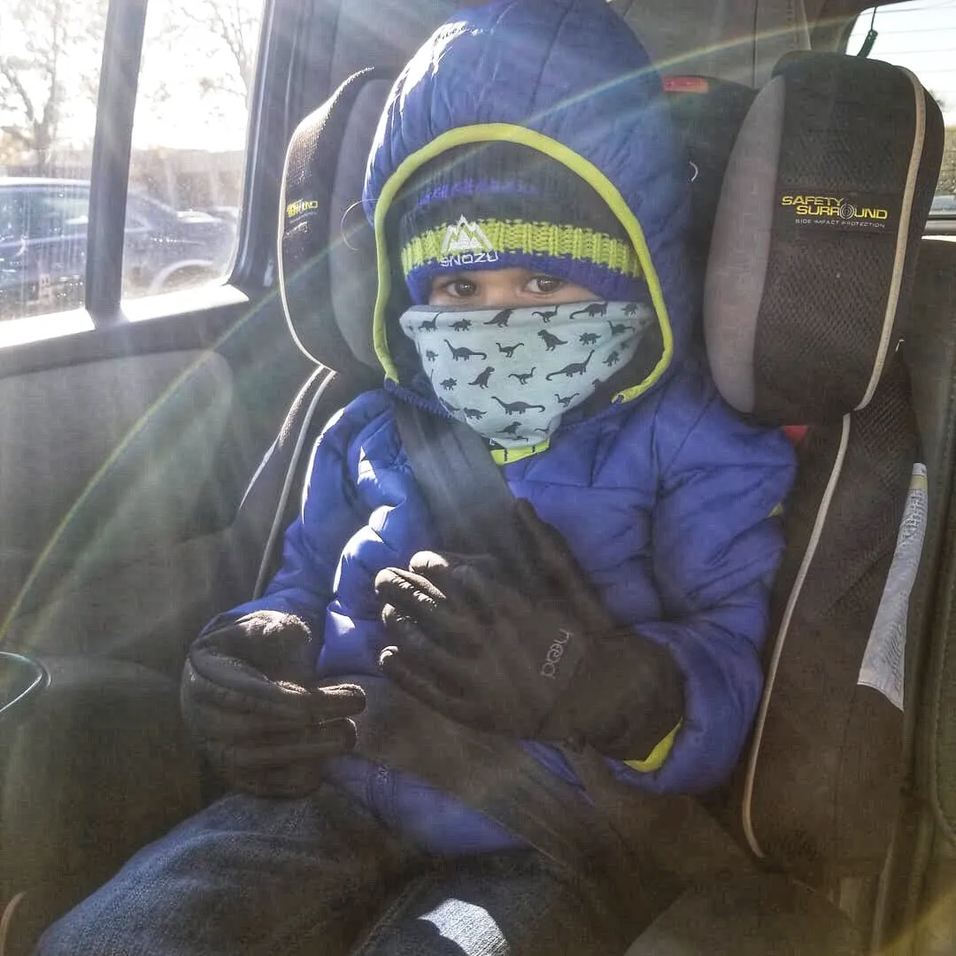 Child's Handmade Neck Warmer Trains