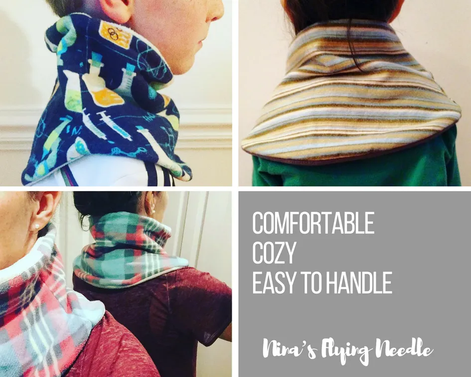 Child's Handmade Neck Warmer Trains