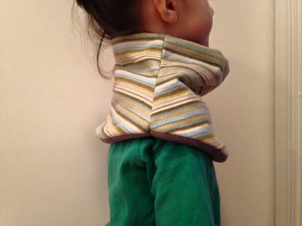 Child's Handmade Neck Warmer Trains