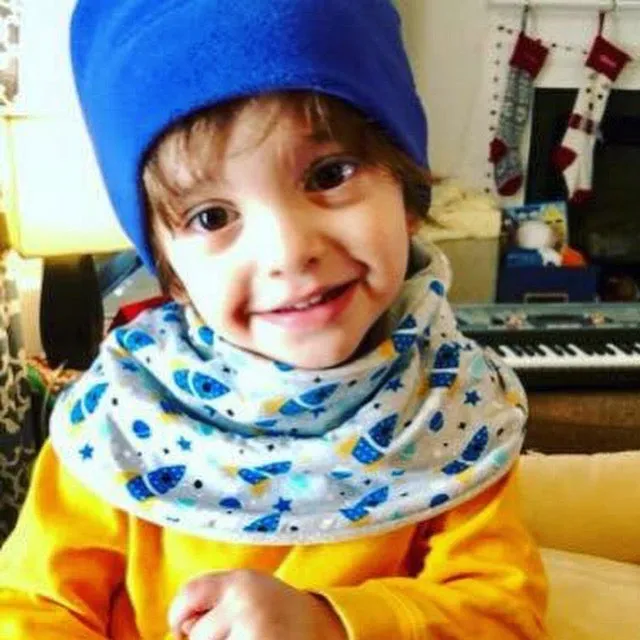 Child's Handmade Neck Warmer Trains