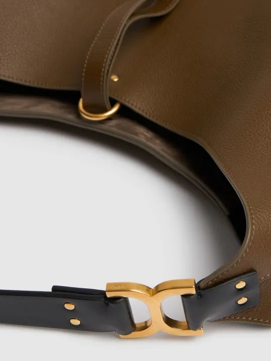 Chloé   Large Marcie grained leather tote bag 