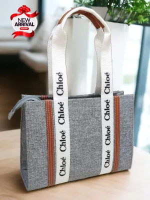 Chloe-Inspired Tote Bag for Girls with Unique Design (Grey)