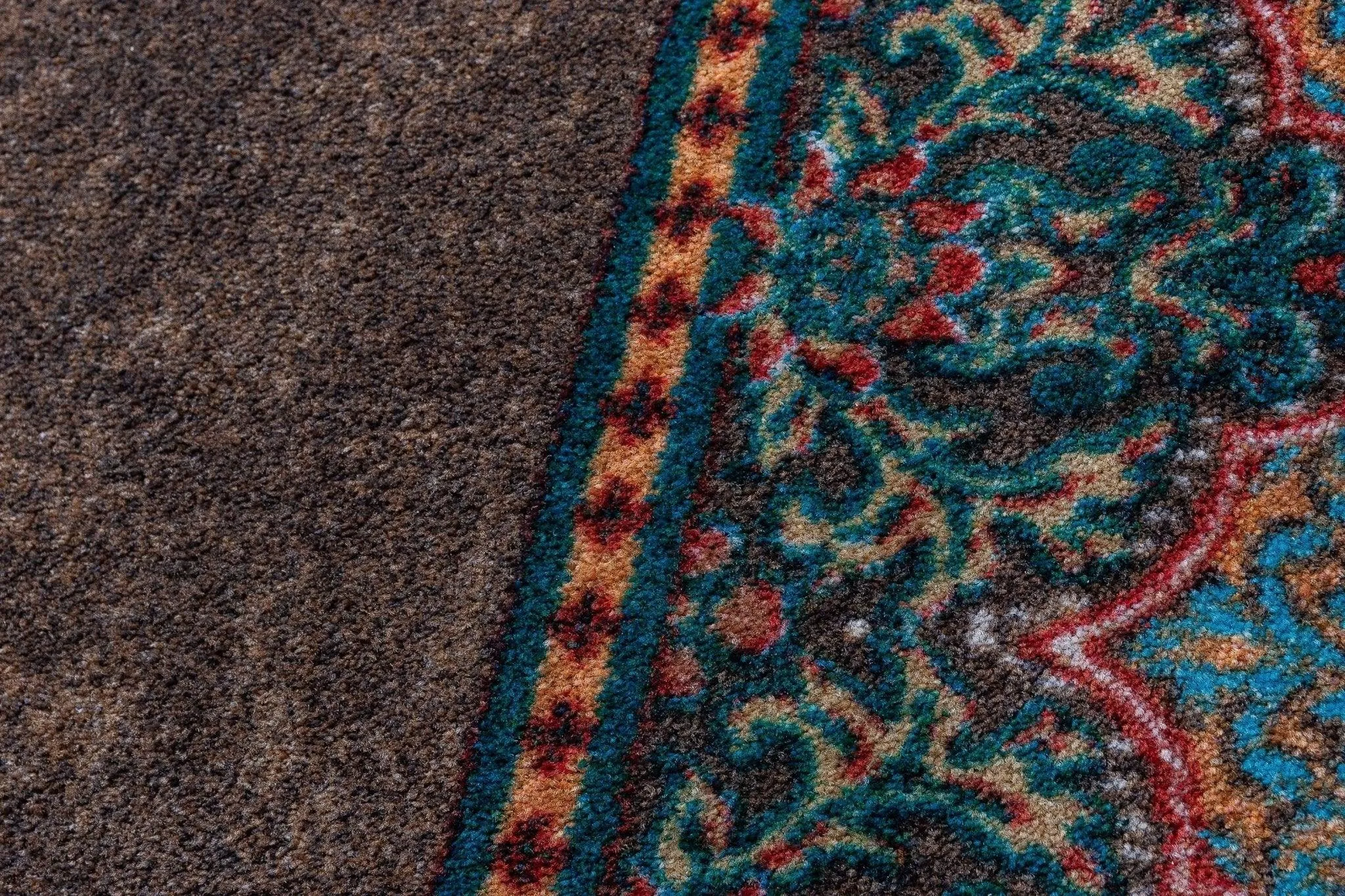 Chocolate & Turquoise Western Rugs