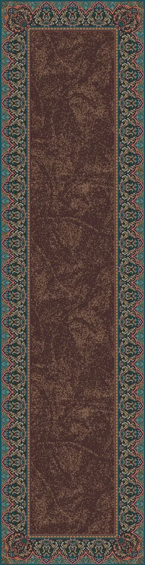 Chocolate & Turquoise Western Rugs