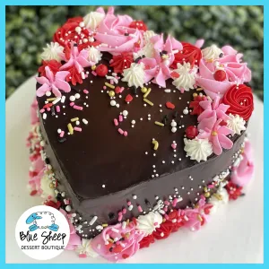 Chocolate Love Valentines Day Cake