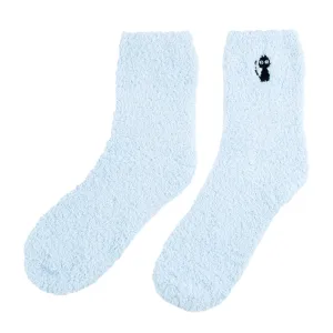 Chokore Fuzzy Fleece Socks (Light Blue)