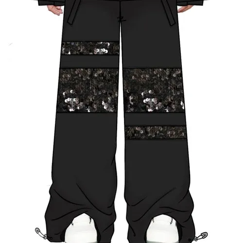 CHOPCHOP Sequins Chic Style Snowboarding Jackets & Pants