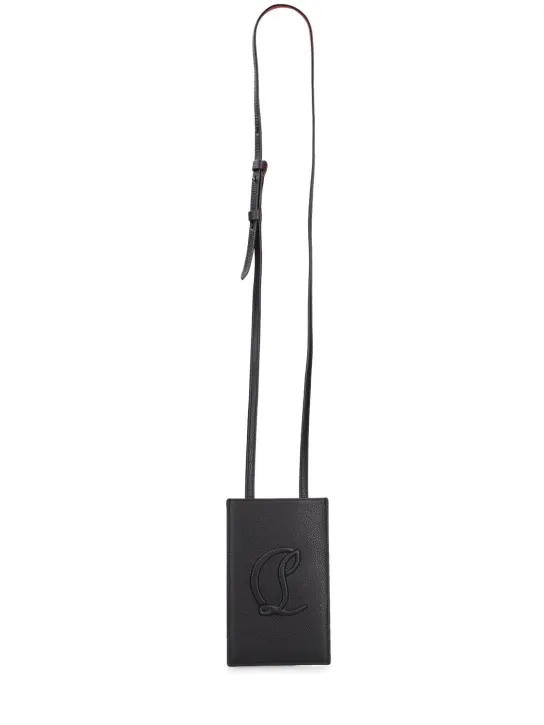 Christian Louboutin   By My Side leather phone case w/logo 