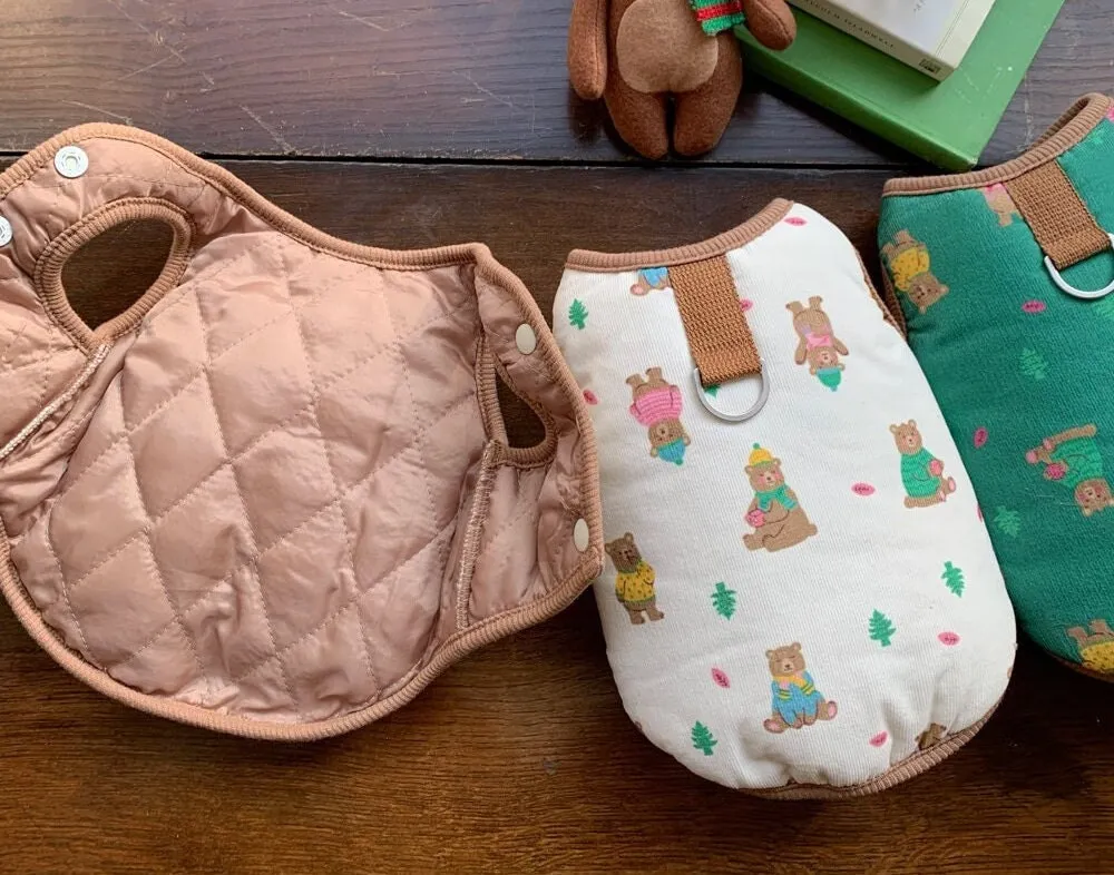 Christmas Bear D-Ring Quilted Jacket