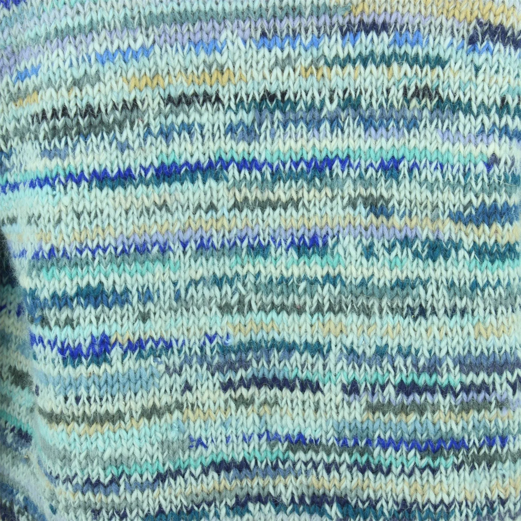Chunky Wool Knit Space Dye Jumper - Snow