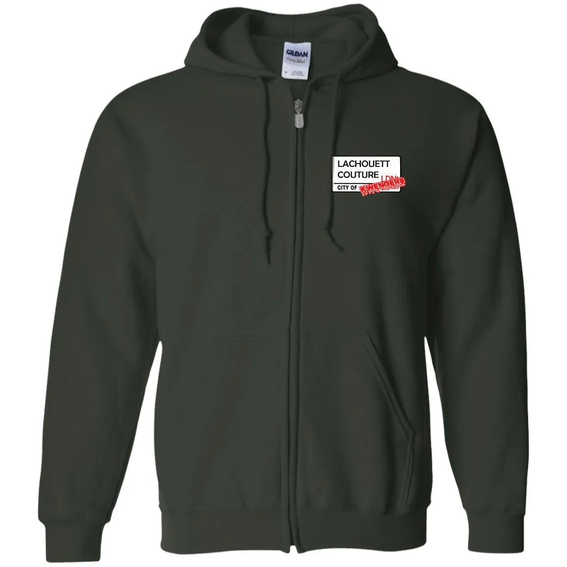 CITY OF KWENGERS Zip Up Hooded Sweatshirt