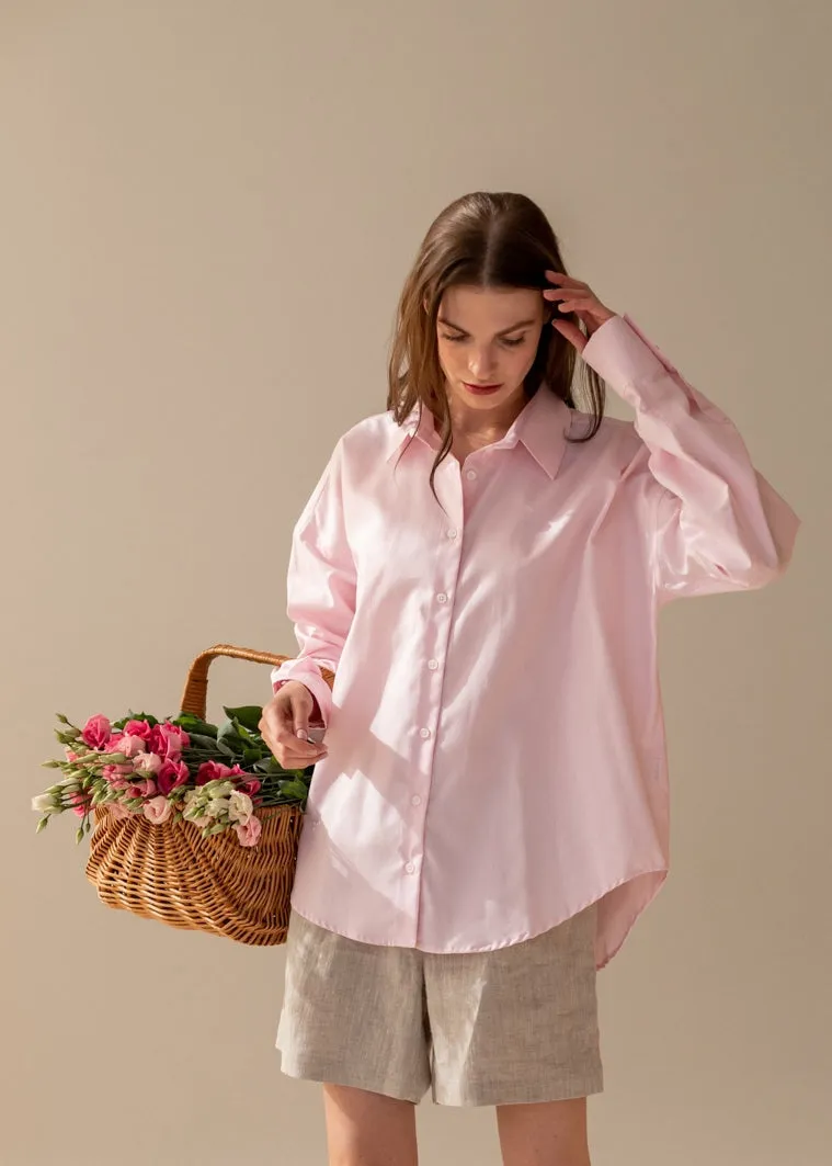 Classic Oversize Shirt Pink