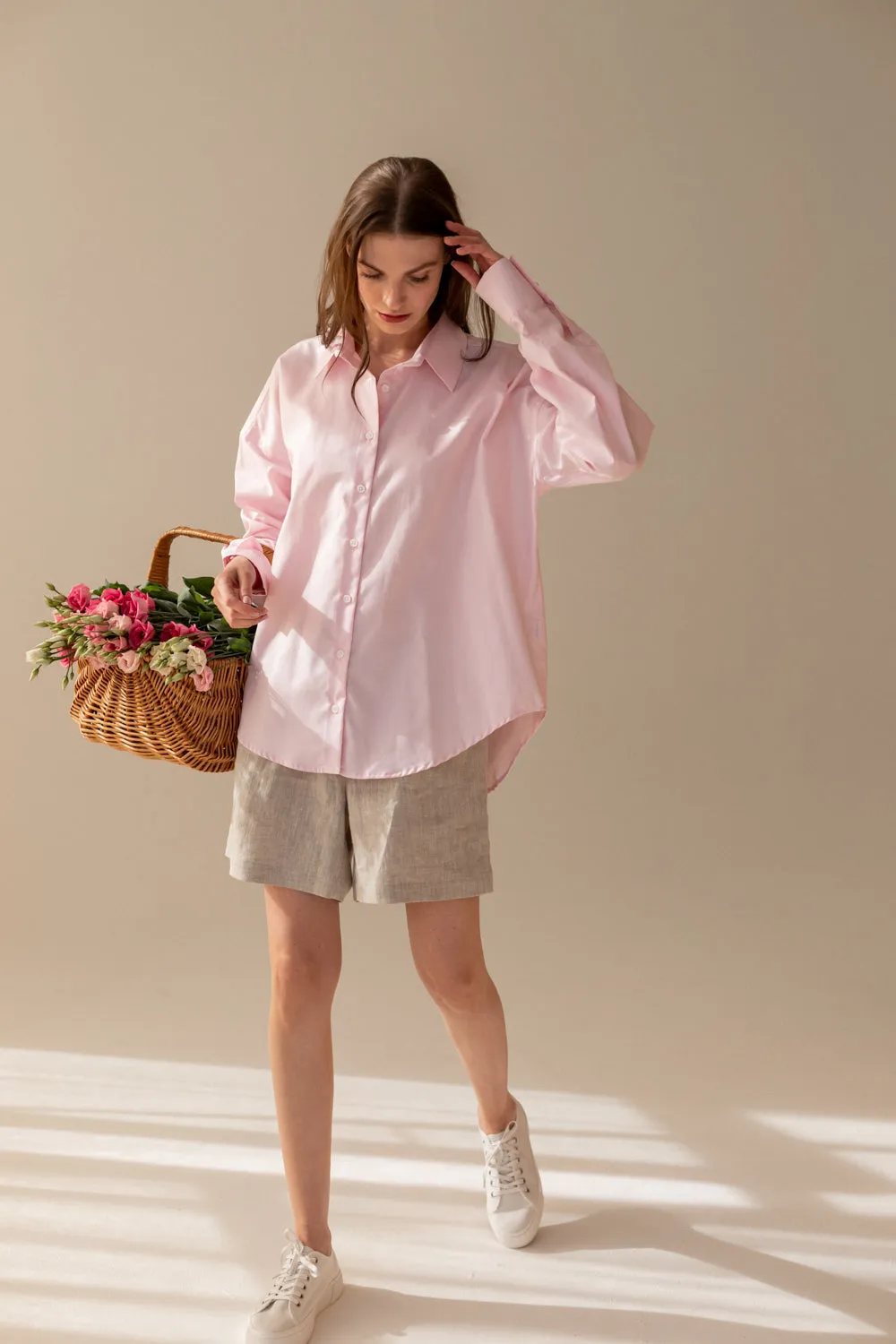 Classic Oversize Shirt Pink