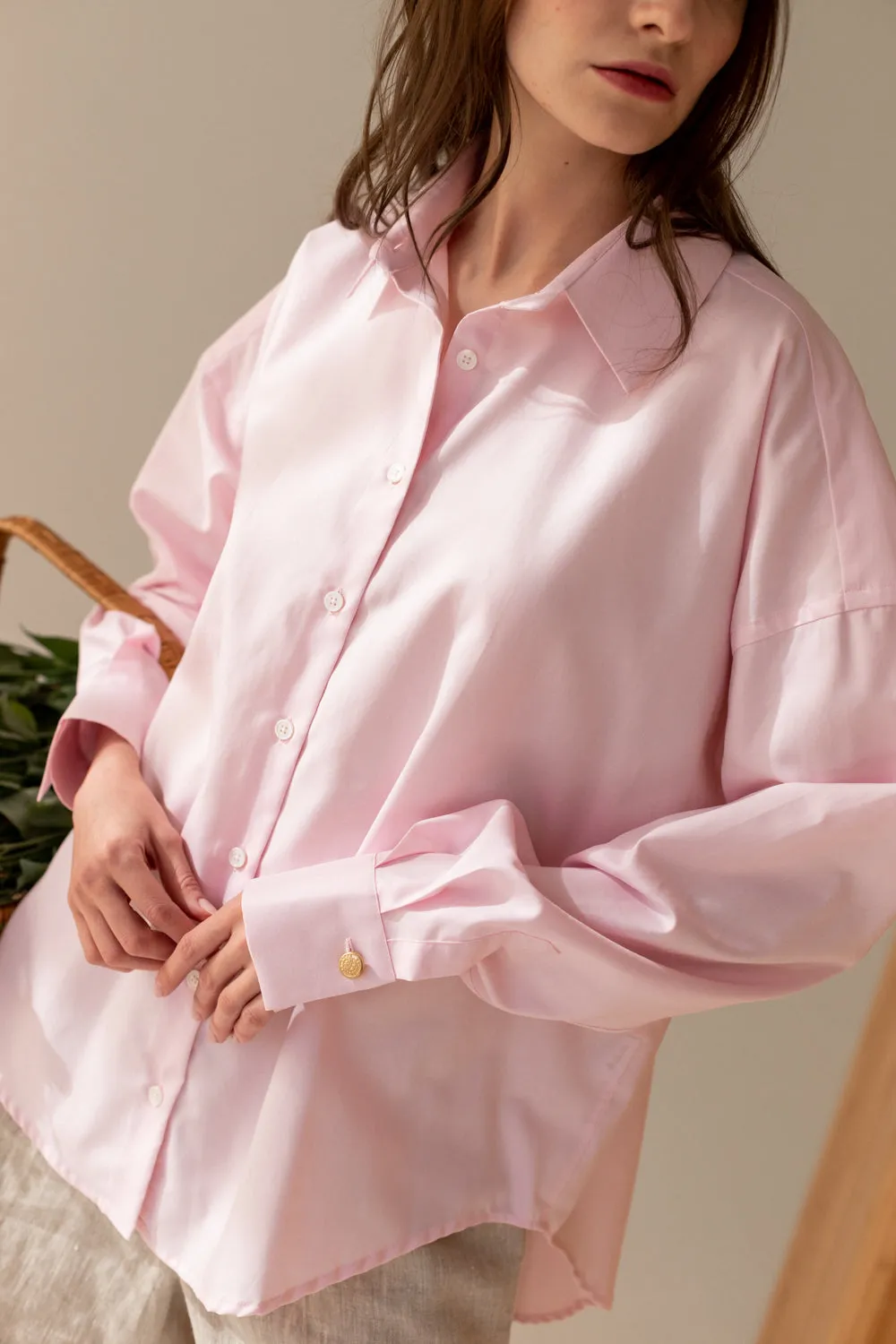 Classic Oversize Shirt Pink