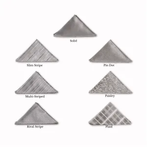 Classic Pocket Square - Slate
