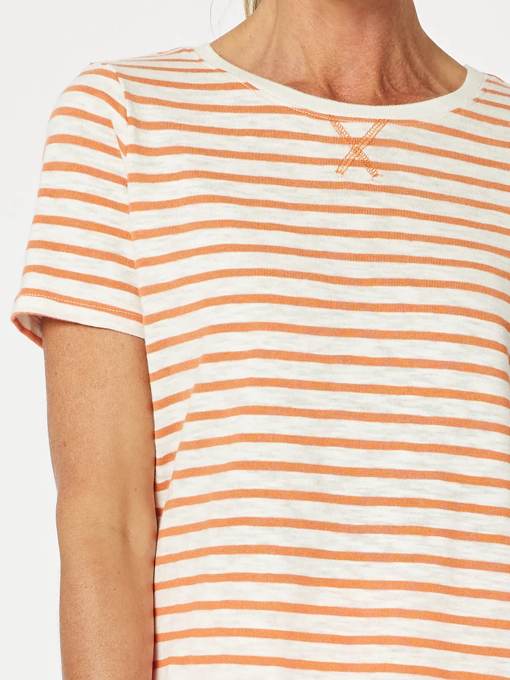 Classic Stripe Tee - Mandarine