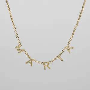 Classic Suspended Custom Name Necklace