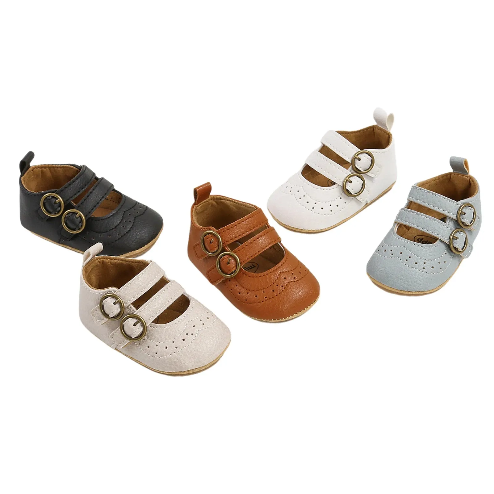 Classic T-Strap Eco-Leather Baby Shoes