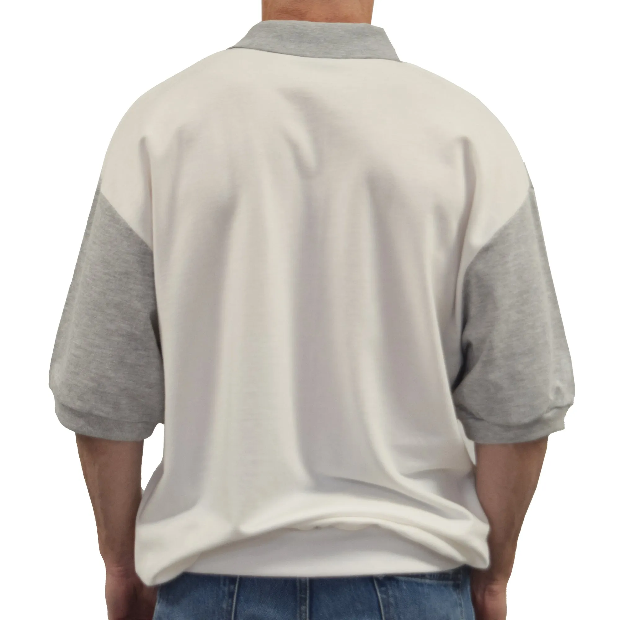 Classics by Palmland Horizontal French Terry knit Banded Bottom Shirt 6090-BL2