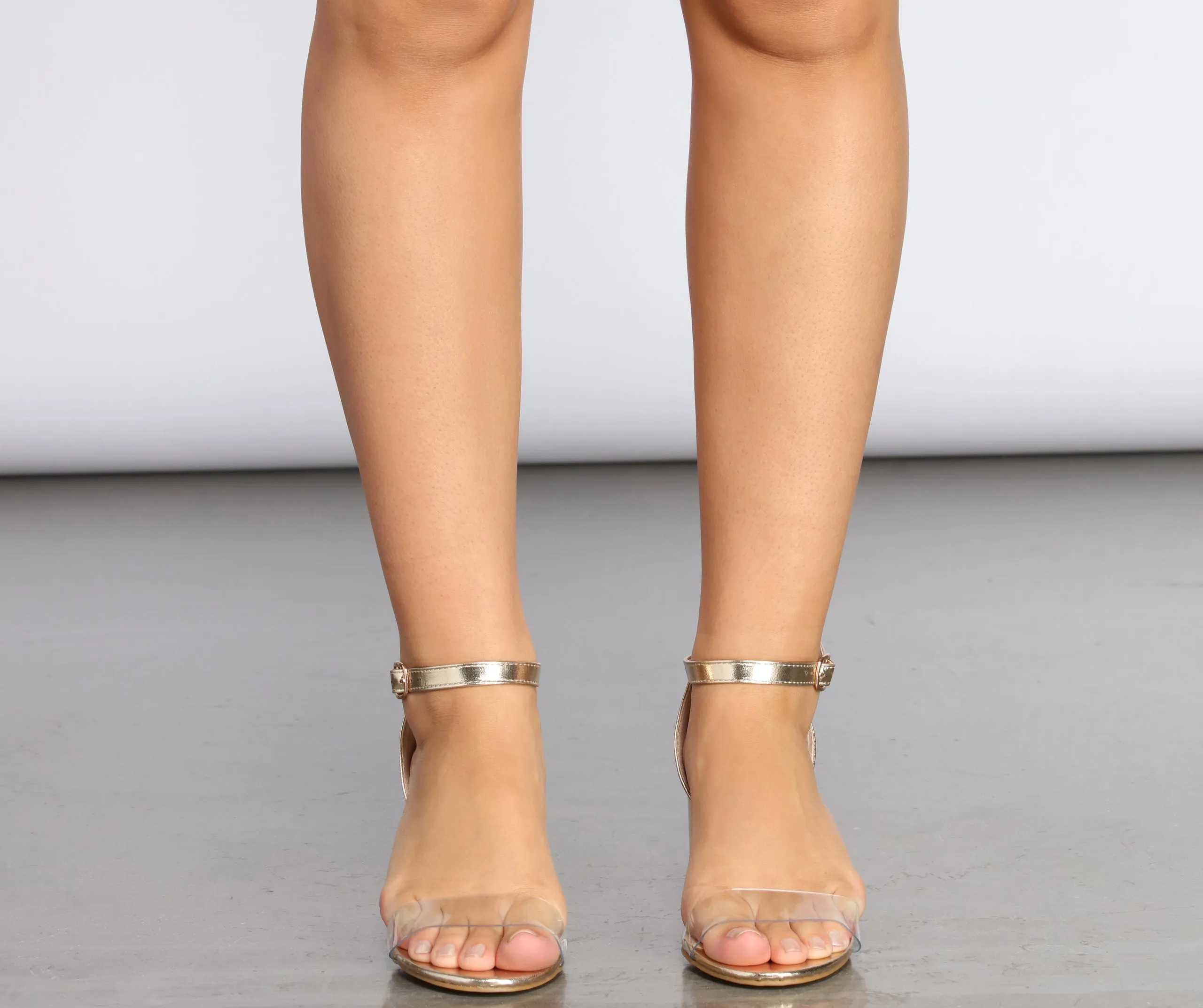 Clear Advantage Patent Block Heels