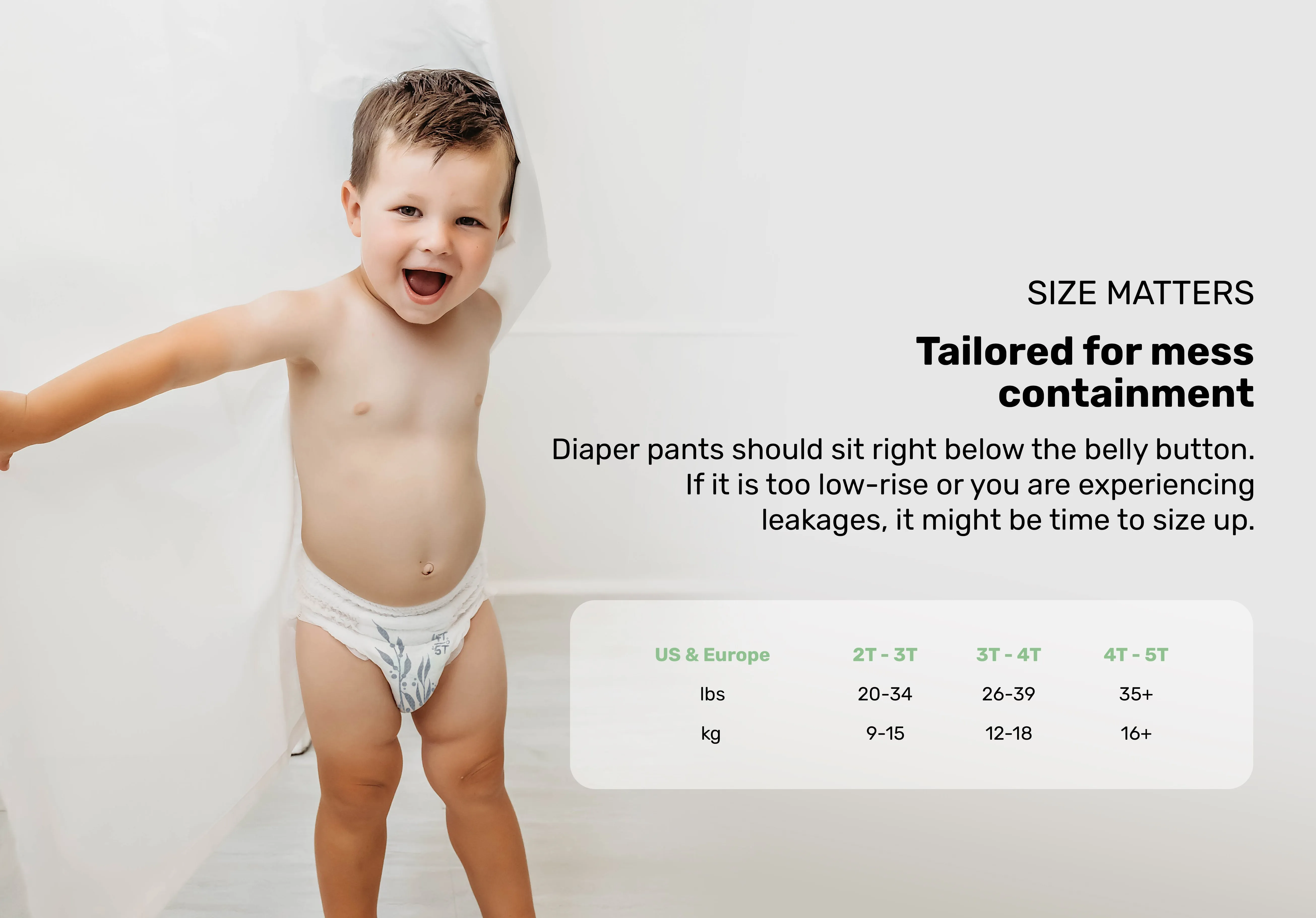 Clear Dry™ Natural Disposable Diaper Pants