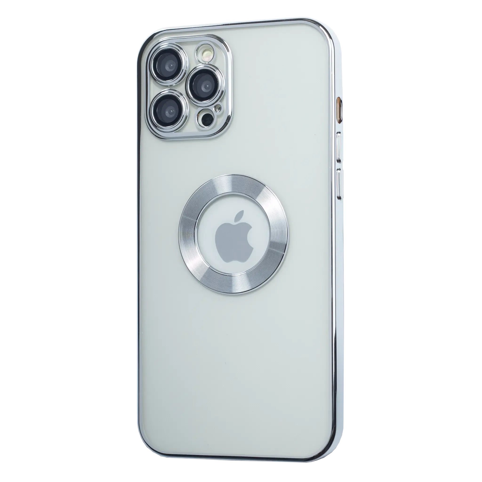 Clear Luxury Plated Liquid Silicon Phone Case