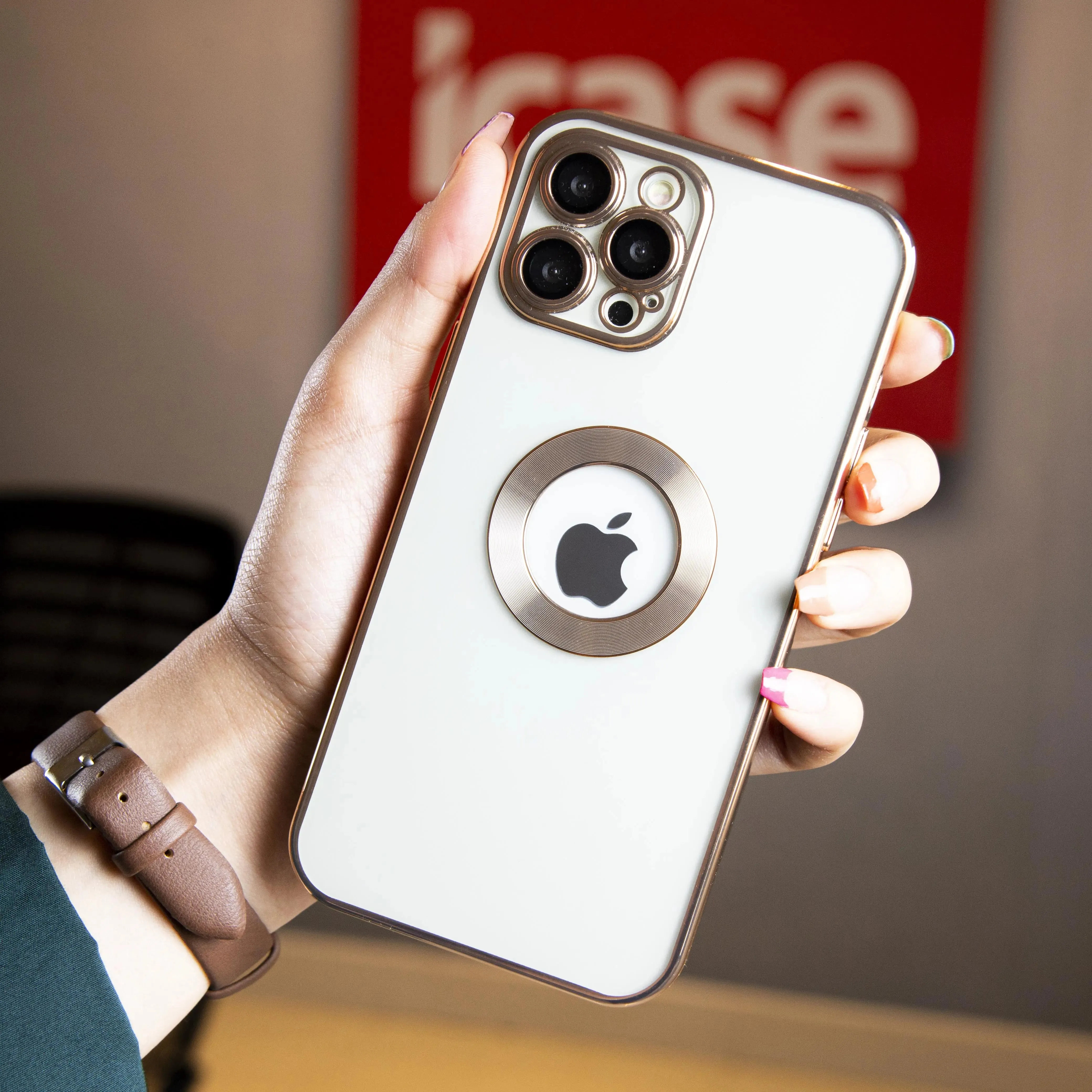 Clear Luxury Plated Liquid Silicon Phone Case