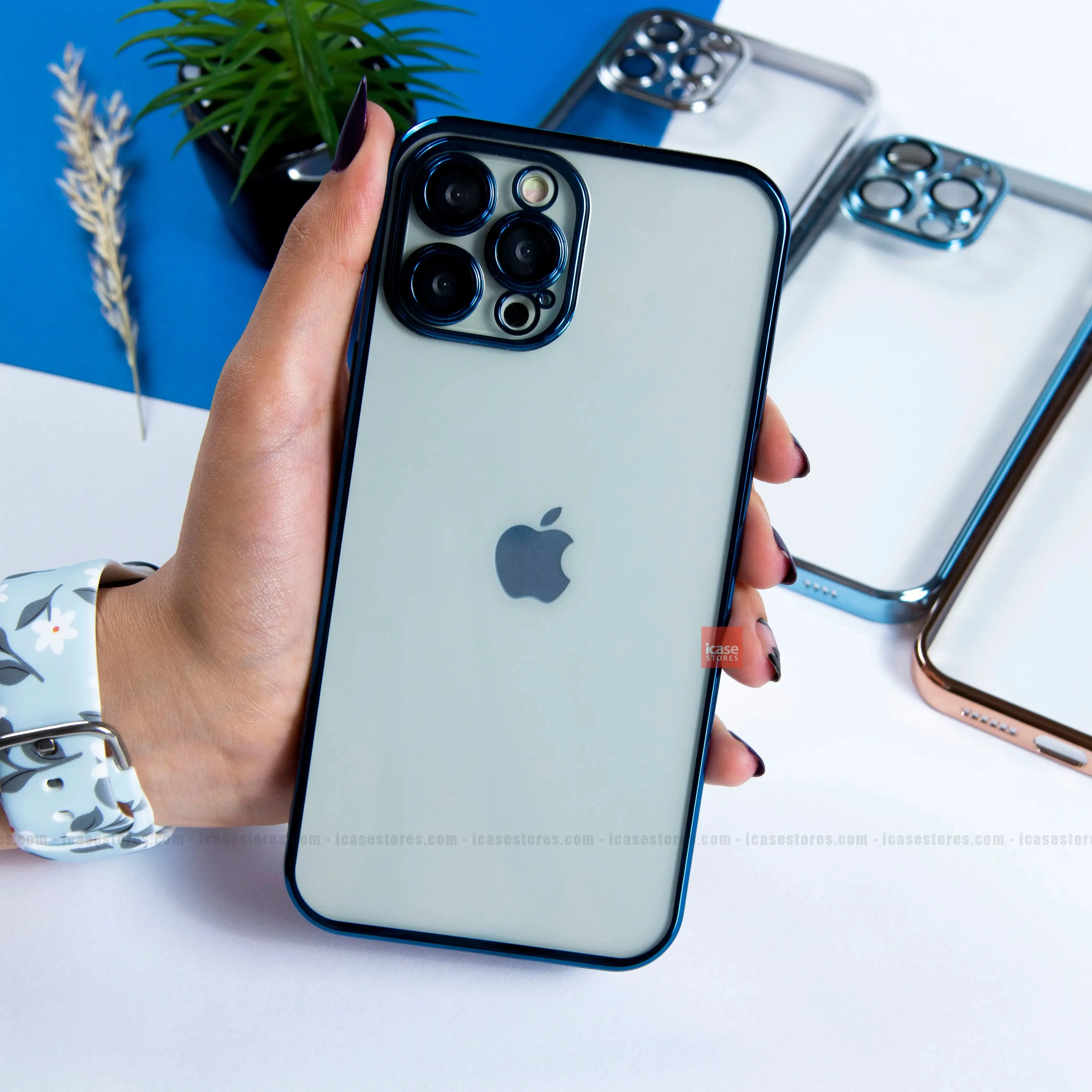 Clear Luxury Plated Silicone Case