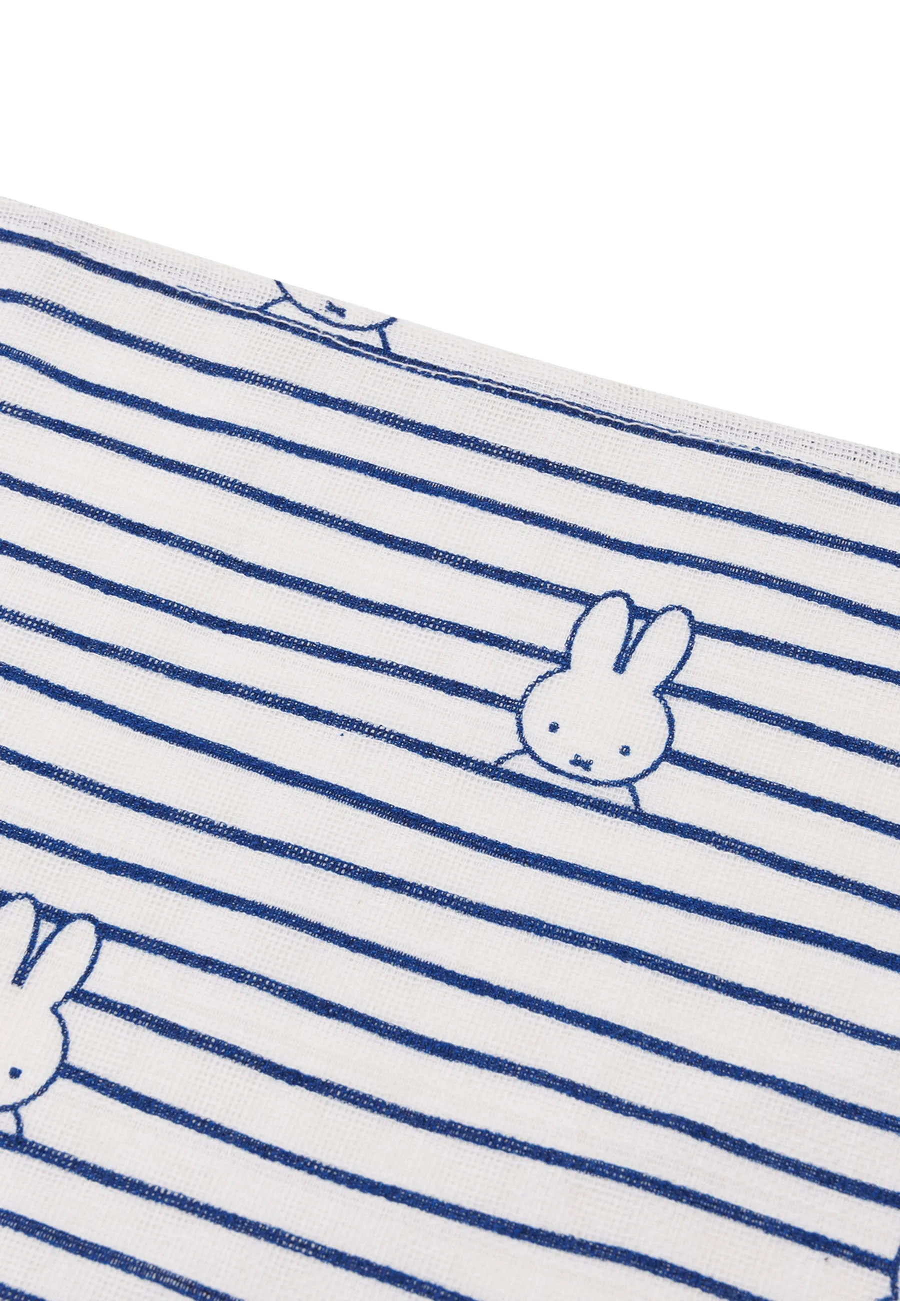 Cloth Muslin 70x70cm Miffy Stripe - Navy - 3 Pack
