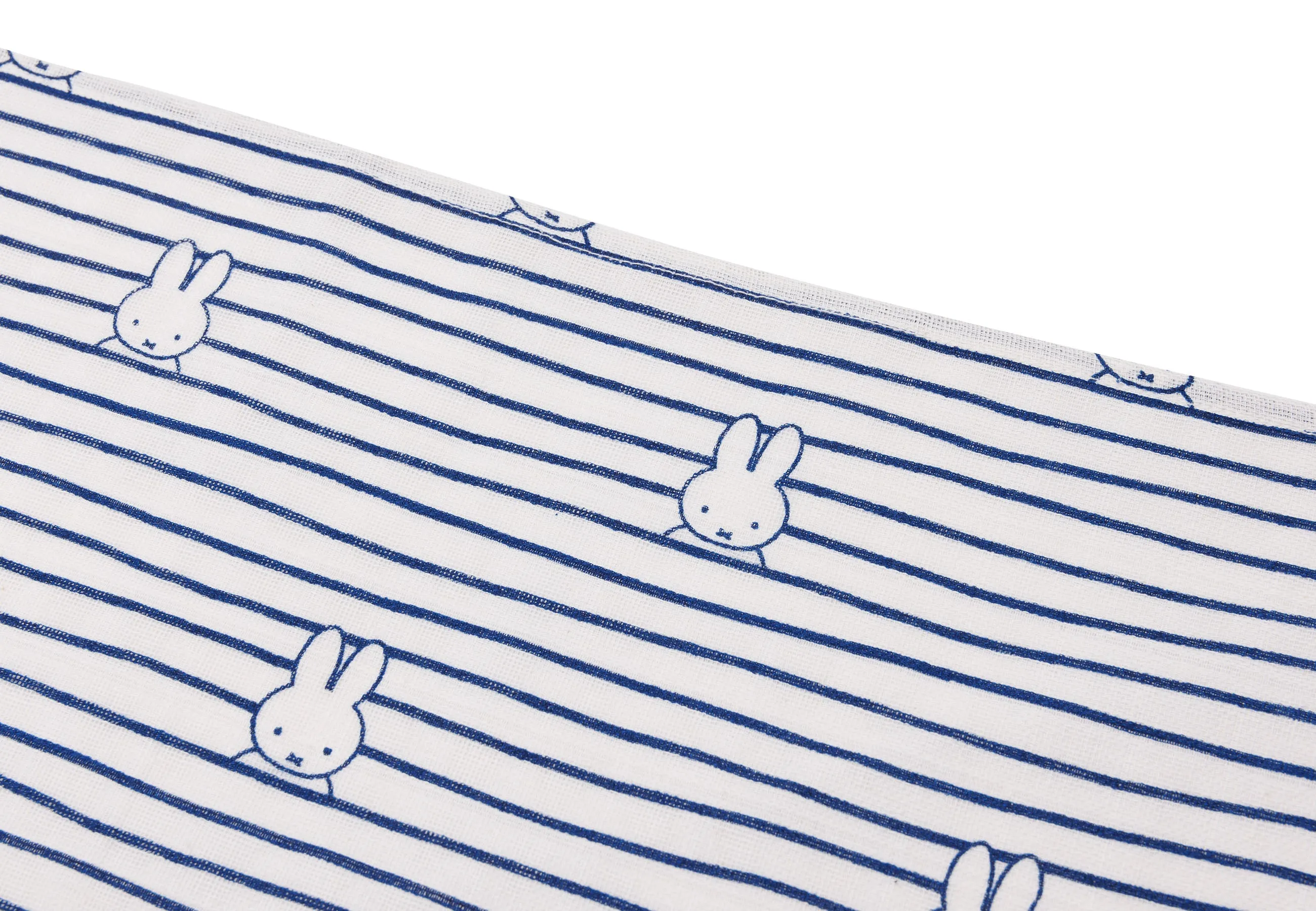 Cloth Muslin 70x70cm Miffy Stripe - Navy - 3 Pack