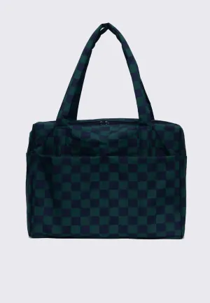Cloud Carry On Bag - Navy Green Check