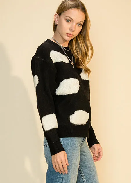 Cloud Color Block Sweater