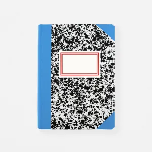 Cloud Print Notebook Black, White & Blue A5 | Lined or Grid