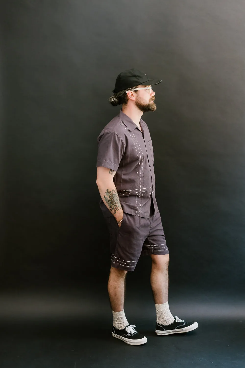 Club Short Hand Stitch - Plum