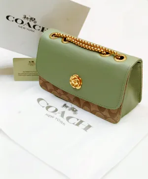 Coach High-Quality Imported Crossbody Bag for Women (Green)