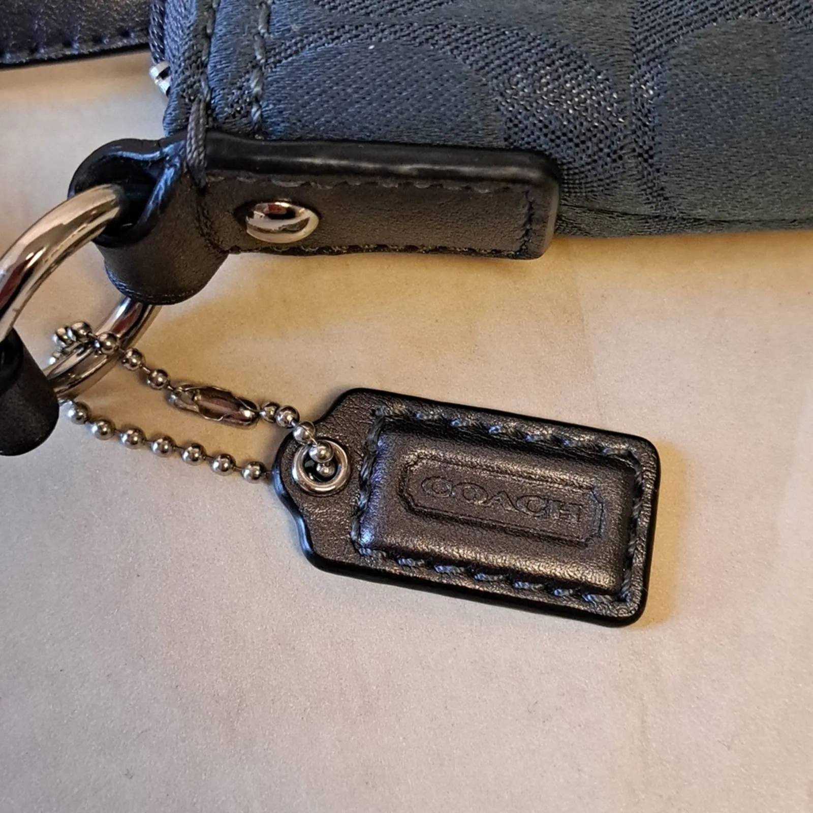 COACH Signature Sateen Swing Pack Purse