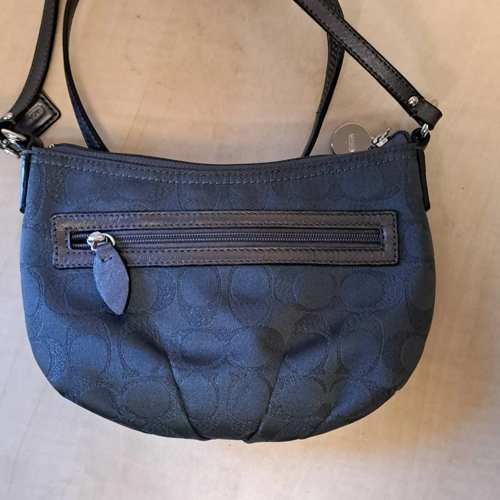 COACH Signature Sateen Swing Pack Purse