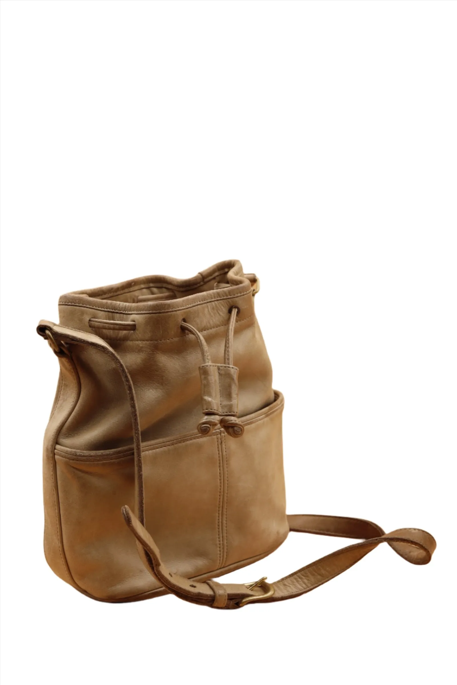 Coach Tan Mini Bucket Bag 1980s