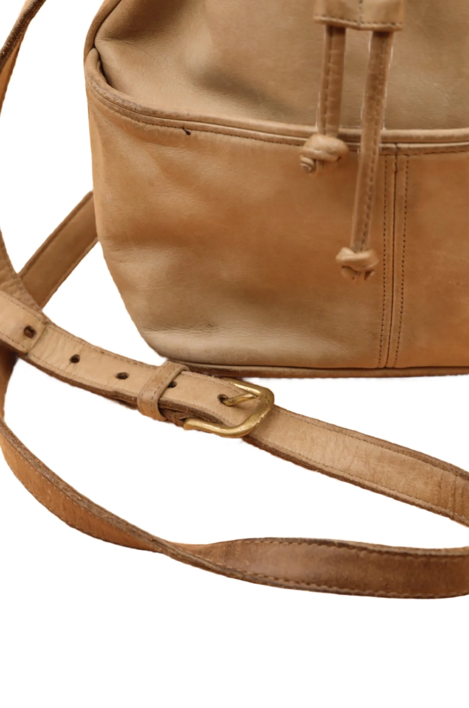 Coach Tan Mini Bucket Bag 1980s