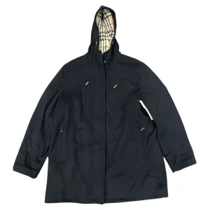 Coat Luxury Designer By Burberry In Navy, Size: L