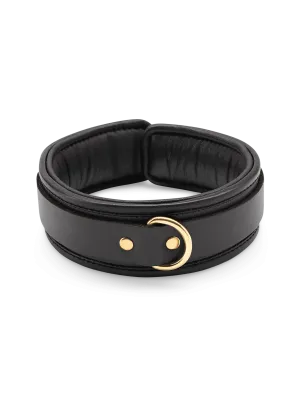 Coco de Mer Black Leather Collar