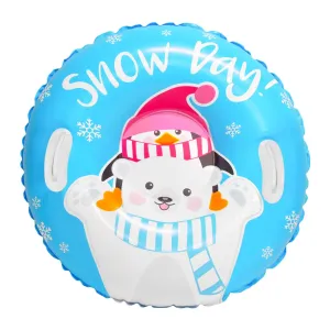 Coconut Outdoor 32" Junior Snow Tube - Snow Day Bear & Penguin