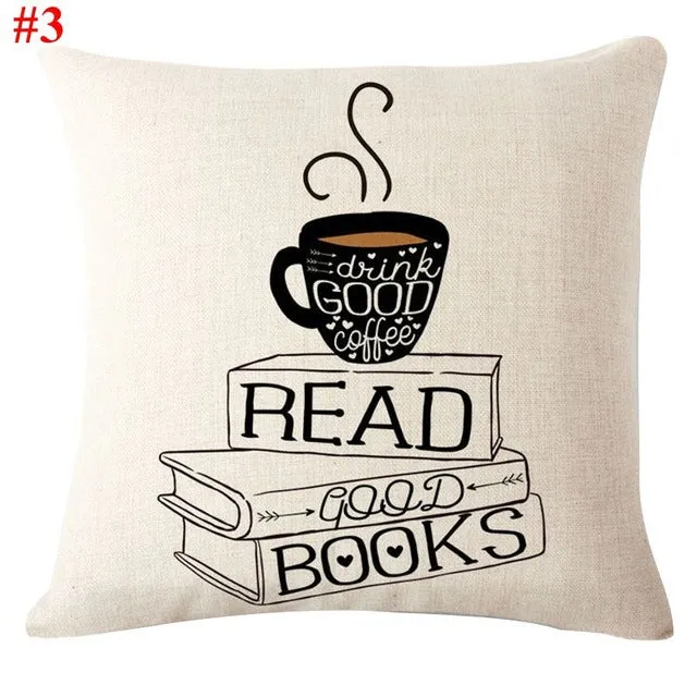 Coffee Books Cushion Case
