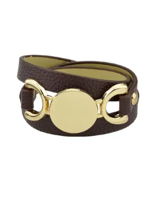 Coffee Multi-Layer Winding Wide Bracelet