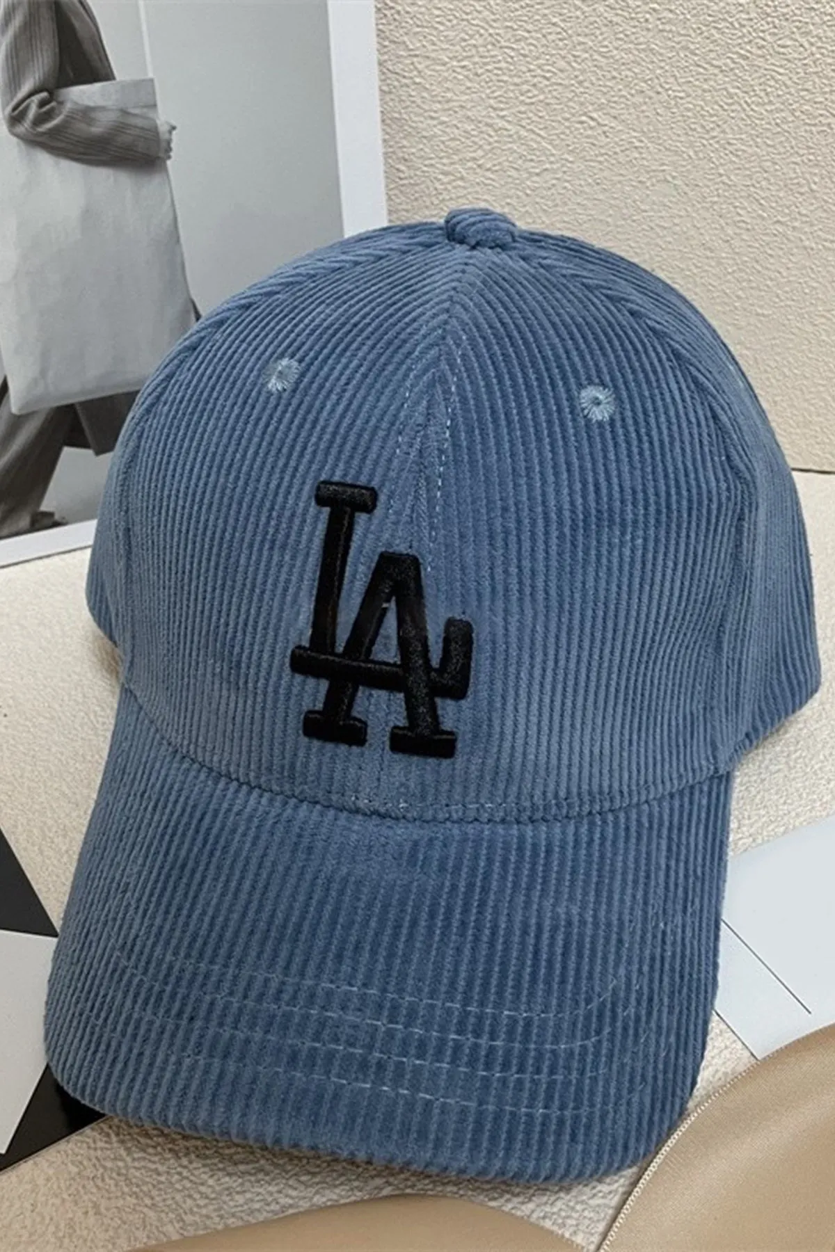 Cold Blue LA Embroidered Corduroy Cap - S23 - MCP103R