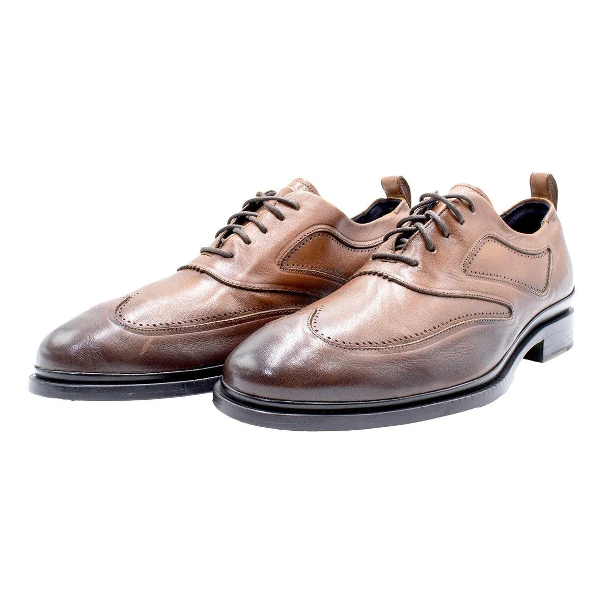 Cole Haan Washington Grand 2.0 Oxford Formal Lace Ups Leather Brown Colour For Men